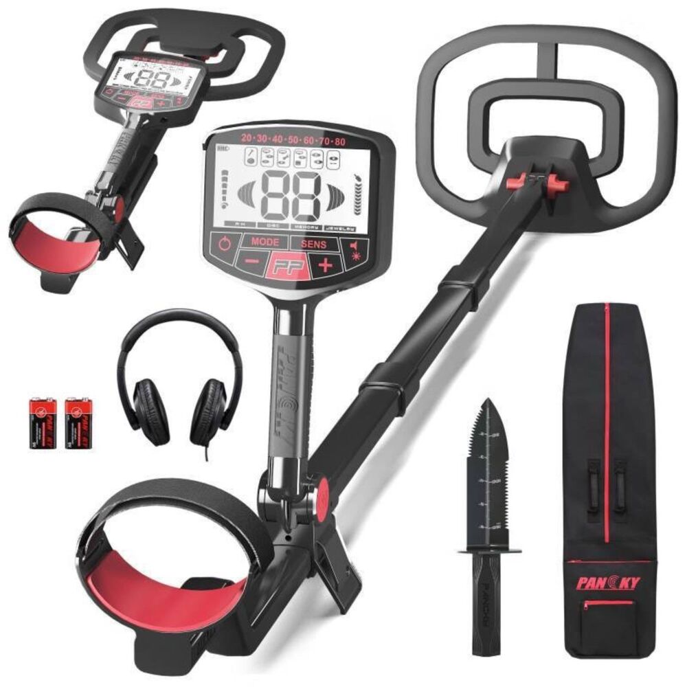 PANCKY High Accuracy Metal Detector for Adults IP68 Waterproof 10.55 Coil Gold